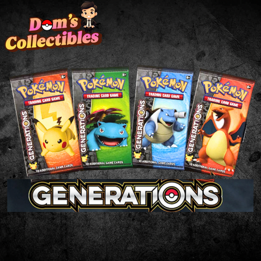 Generations Booster Pack - Full Art Set (All 4 Pokémon Packs)