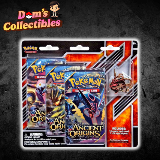 XY Ancient Origins Shiny Mega Rayquaza Pin Collection [3 Booster Packs & Pin]